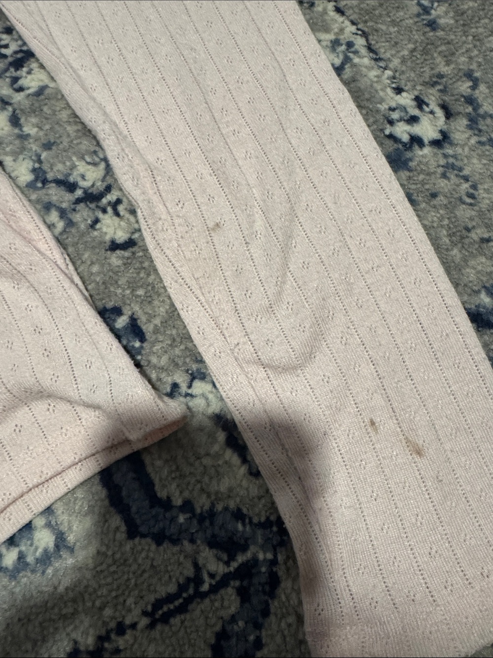 Women's Ribbed Long-Sleeve Top & Short Pajama Set - Light Pink - Picture 2 of 3